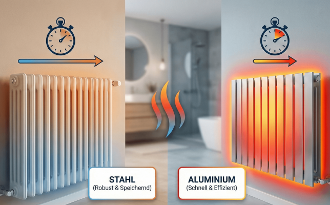 Stahl vs. Aluminium Heizkörper: Welches Material heizt schneller auf? - Stahl vs. Aluminium Heizkörper: Warum Stahl besser ist