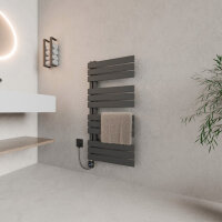 ROTHLER Elektrischer Design Handtuchheizkörper Badheizkörper Anthrazit 60 x 115 cm mit Thermoflüssigkeit