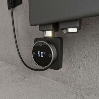 ROTHLER Elektrischer Design Handtuchheizkörper Badheizkörper Anthrazit 60 x 115 cm mit Thermoflüssigkeit