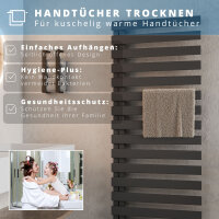 ROTHLER Premium Handtuchheizkörper Badheizkörper Anthrazit 50 x 140 cm