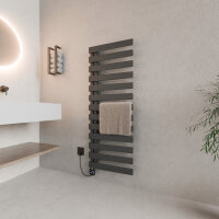 ROTHLER Elektrischer Premium Handtuchheizkörper Badheizkörper Anthrazit 50 x 140 cm