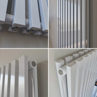 ROTHLER Design Paneelheizkörper Flachheizkörper Vertikal Doppellagig Weiß 50cm 160 cm