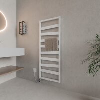 ROTHLER Elektrischer Design Badheizkörper Zigzag-Form Weiß 50 x 134 cm
