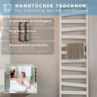 ROTHLER Elektrischer Design Badheizkörper Zigzag-Form Weiß 50 x 134 cm