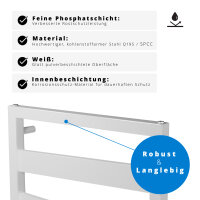 ROTHLER Elektrischer Design Badheizkörper Zigzag-Form Weiß 50 x 134 cm