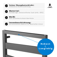 ROTHLER Elektrischer Design Badheizkörper Zigzag-Form Anthrazit 50 x 134 cm