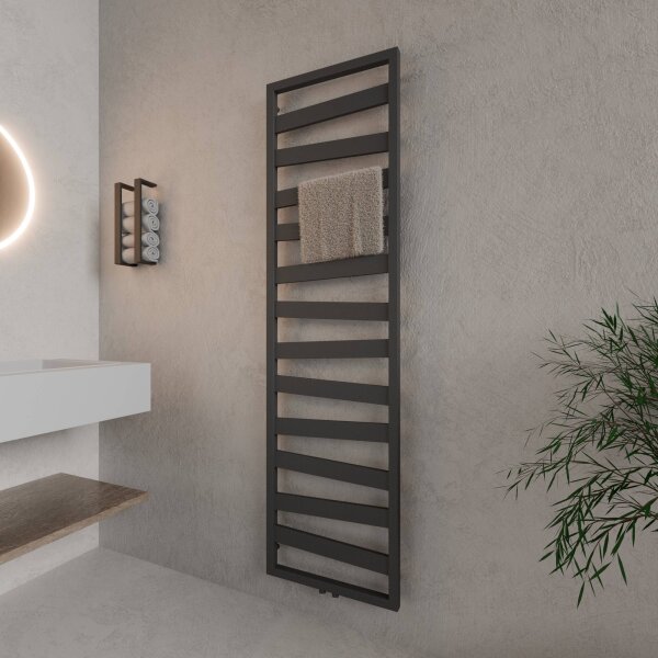 ROTHLER Design Badheizkörper Zigzag-Form Anthrazit 50 x 182 cm