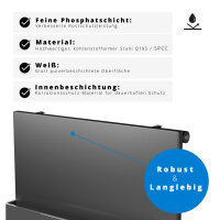 ROTHLER Handtuchheizkörper mit 2 Handtuchhaltern Schwarz 45 x 150 cm