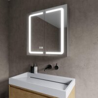 Beleuchteter Badezimmer Spiegelschrank 65 x 65 cm