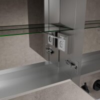 Beleuchteter Badezimmer Spiegelschrank 65 x 65 cm