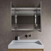 Beleuchteter Badezimmer Spiegelschrank 65 x 65 cm