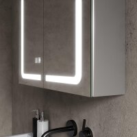 Beleuchteter Badezimmer Spiegelschrank 65 x 65 cm