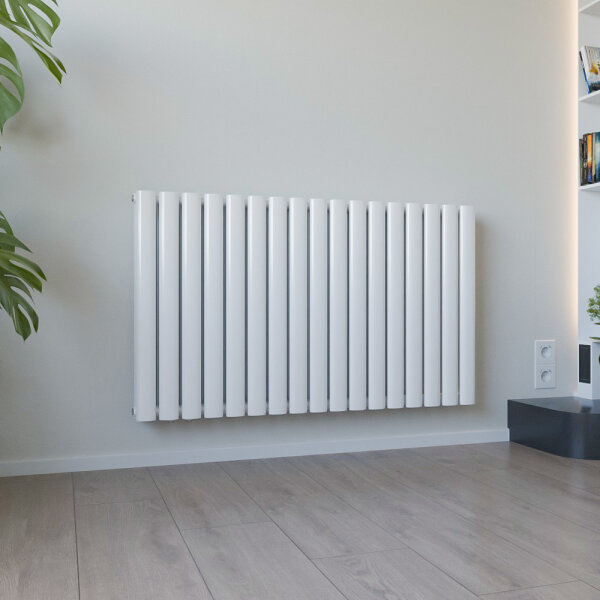 ROTHLER Paneelheizkörper Flachheizkörper Katzenauge Horizontal Doppellagig Weiß 100 x 60