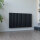 Paneelheizkörper Katzenauge horizontal 100x60 cm Schwarz