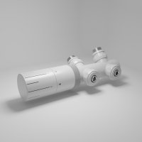 Thermostat-Ventilset Multiblock 2 in 1 Weiß schwenkbar