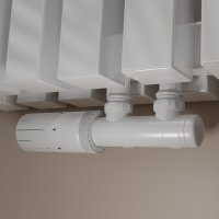 Thermostat-Ventilset Multiblock 2 in 1 Weiß schwenkbar