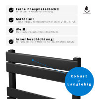 ROTHLER Design Handtuchheizkörper Mittelanschluss Schwarz 60 x 140 cm mit Multiblock