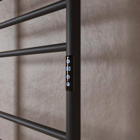 Standard Trockenheizkörper Badheizkörper elektrisch mit Handtuchablage oben schwarz matt 50 x 100 cm