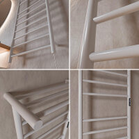 Standard Trockenheizkörper Badheizkörper elektrisch mit Handtuchablage oben weiss glänzend 50 x 100 cm