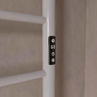 Standard Trockenheizkörper Badheizkörper elektrisch runde Rohre weiss glänzend 50 x 80 cm