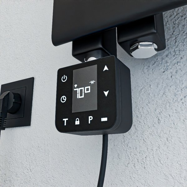 Heizstab Smart WLAN Schwarz 600 Watt