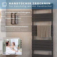 SALE ROTHLER Design Handtuchheizkörper Mittelanschluss Anthrazit 60 x 180 cm