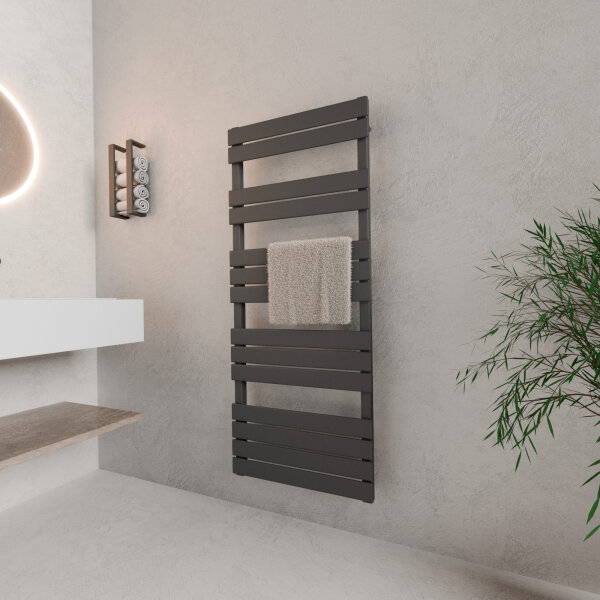 SALE ROTHLER Design Handtuchheizkörper Mittelanschluss Anthrazit 60 x 140 cm