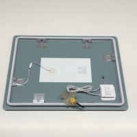 LED Badspiegel rechteckig rahmenlos Antibeschlag Touch 3 Lichtfarben dimmbar 80 x 80 cm