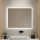 LED Badspiegel rechteckig rahmenlos Antibeschlag Touch 3 Lichtfarben dimmbar 80 x 80 cm