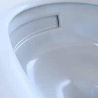 Hänge-WC mit integriertem Bidet randlos Tornado Flush Kaltwasser