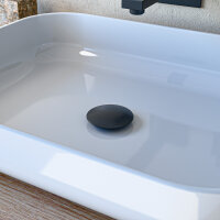 Ablaufgarnitur Push-Open Schwarz