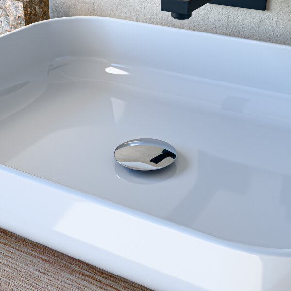 Ablaufgarnitur Push-Open Chrom