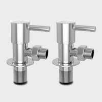 Eckventil 1/2" x 3/8" mit Quetschverschraubung...