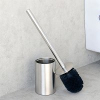 Toilettenbürstengarnitur Edelstahl Silber Wandmontage oder stehend