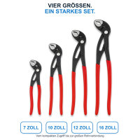 Wasserpumpenzangen-Set 4-teilig 7/10/12/16 Zoll Black Oxide