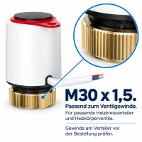 Thermostatventil Axialform 1/2 Zoll mit Voreinstellung M30 x 1,5
