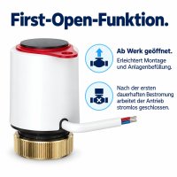 Thermostatventil Axialform 1/2 Zoll mit Voreinstellung M30 x 1,5
