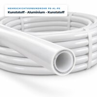 ROTHLER Mehrschichtverbundrohr 16x2 für Fußbodenheizung – Aluverbundrohr PE-AL-PE, 100 m Rolle