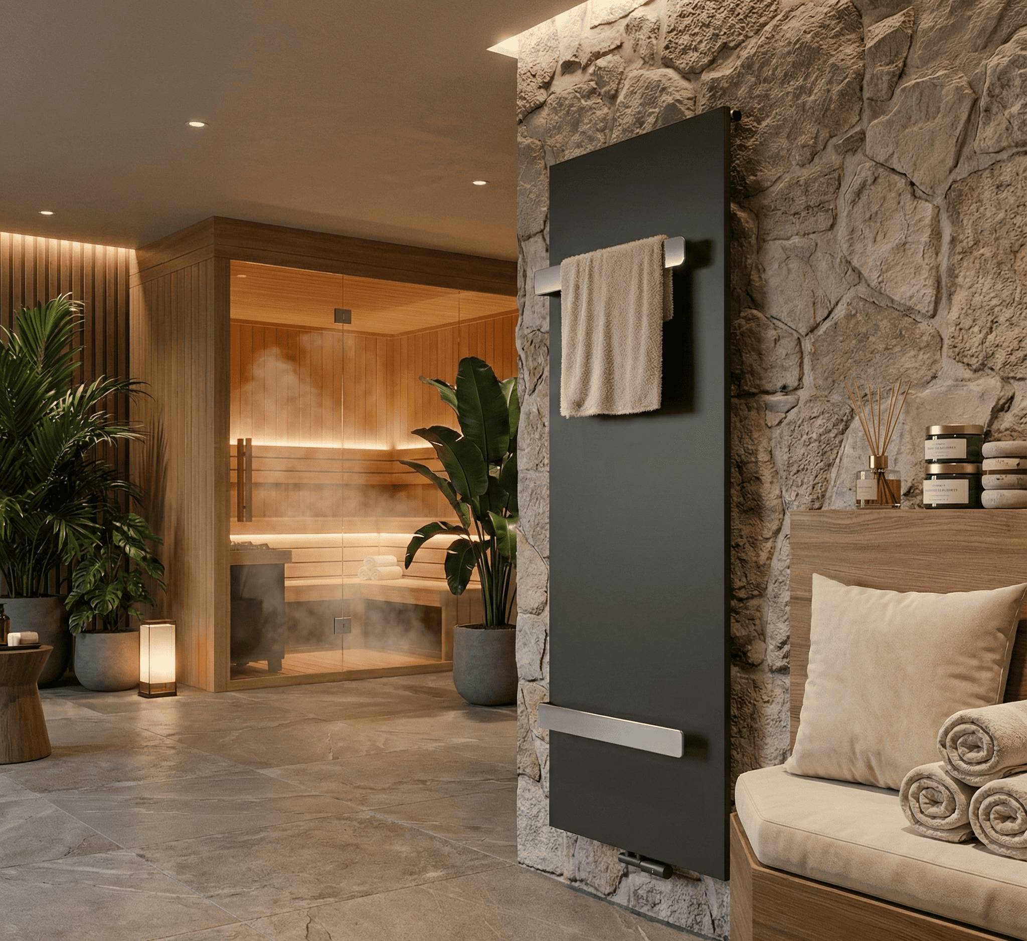 Badheizung im Hotel Wellnessbereich