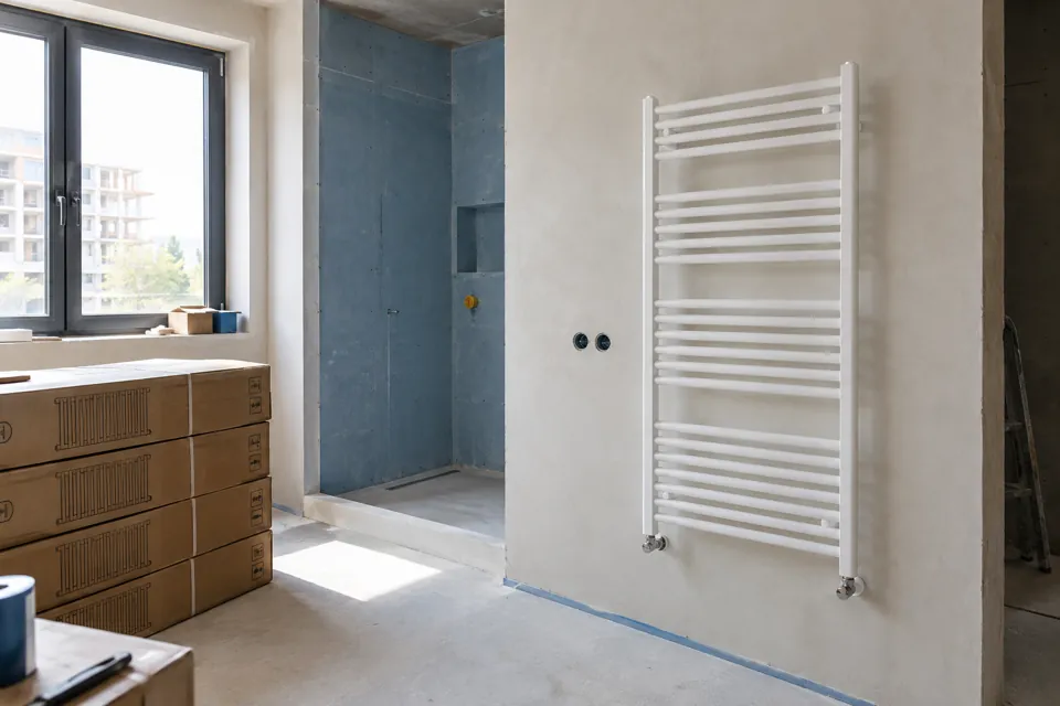 Badezimmer während einer Sanierung